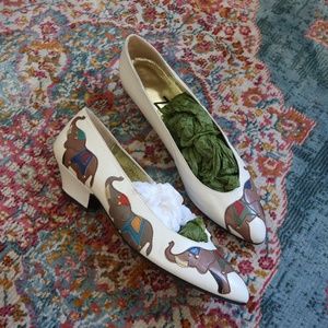 NOS 1980s Leather ELEPHANT SHOES!